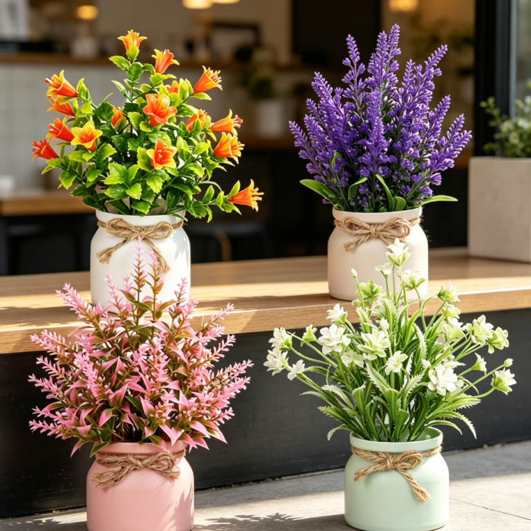 Miniature Artificial Potted Plants, Office Table Decoration